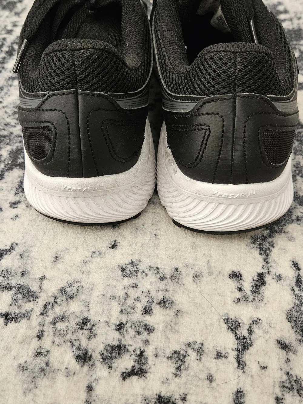 Saucony Men’s Black Athletic Running Shoes with Silver Accents